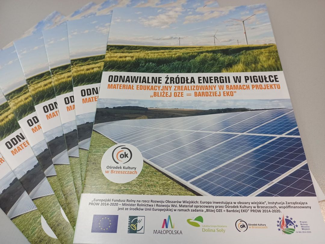 zdjęcie folderu Odnazwialne Żródła Energii- projekt Bliżej OZE-Bardziej EKO