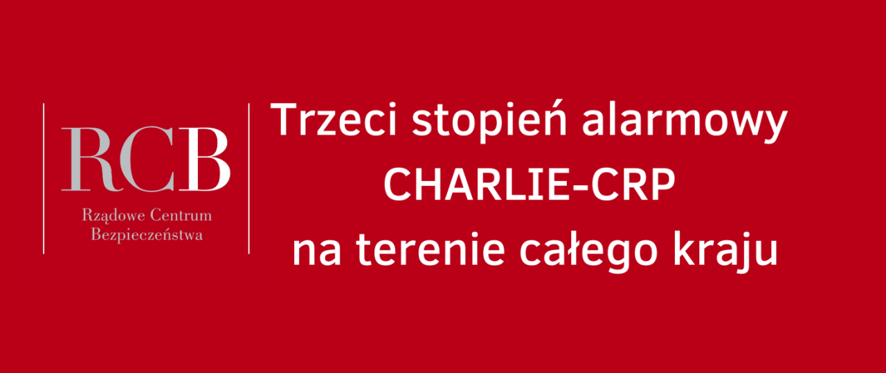 3 stopień alarmowy CHARLIE 