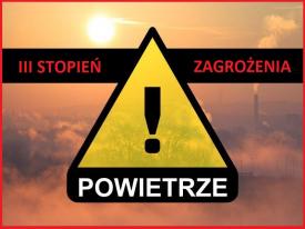 Ostrzeżenie dla powiatu oświecimskiego - 3 stopień zanieczyszczenia powietrza (12.01.2020)