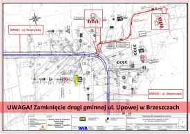 Zamknięcie drogi - ul. Lipowej w Brzeszczach