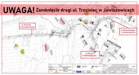 Zamknięcie drogi - ul. Trzciniec w Jawiszowicach