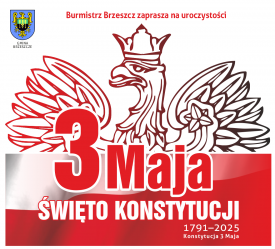 Zaproszenie na obchody Święta Konstytucji 3 Maja