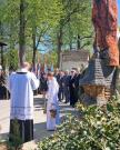 odsłonięcie i poświęcenie figury Świętego Floriana - patrona strażaków, ufundowanej przez Sekcję Strażaków Seniorów 
