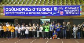 42. Ogólnopolski Turniej Bezpieczeństwa w Ruchu Drogowym - eliminacje powiatowe w brzeszczańskiej hali sportowej